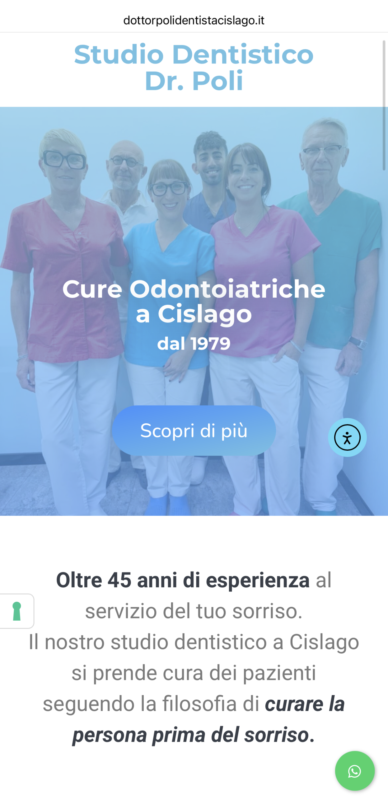 Anteprima sito Studio Dentistico Dott. Poli